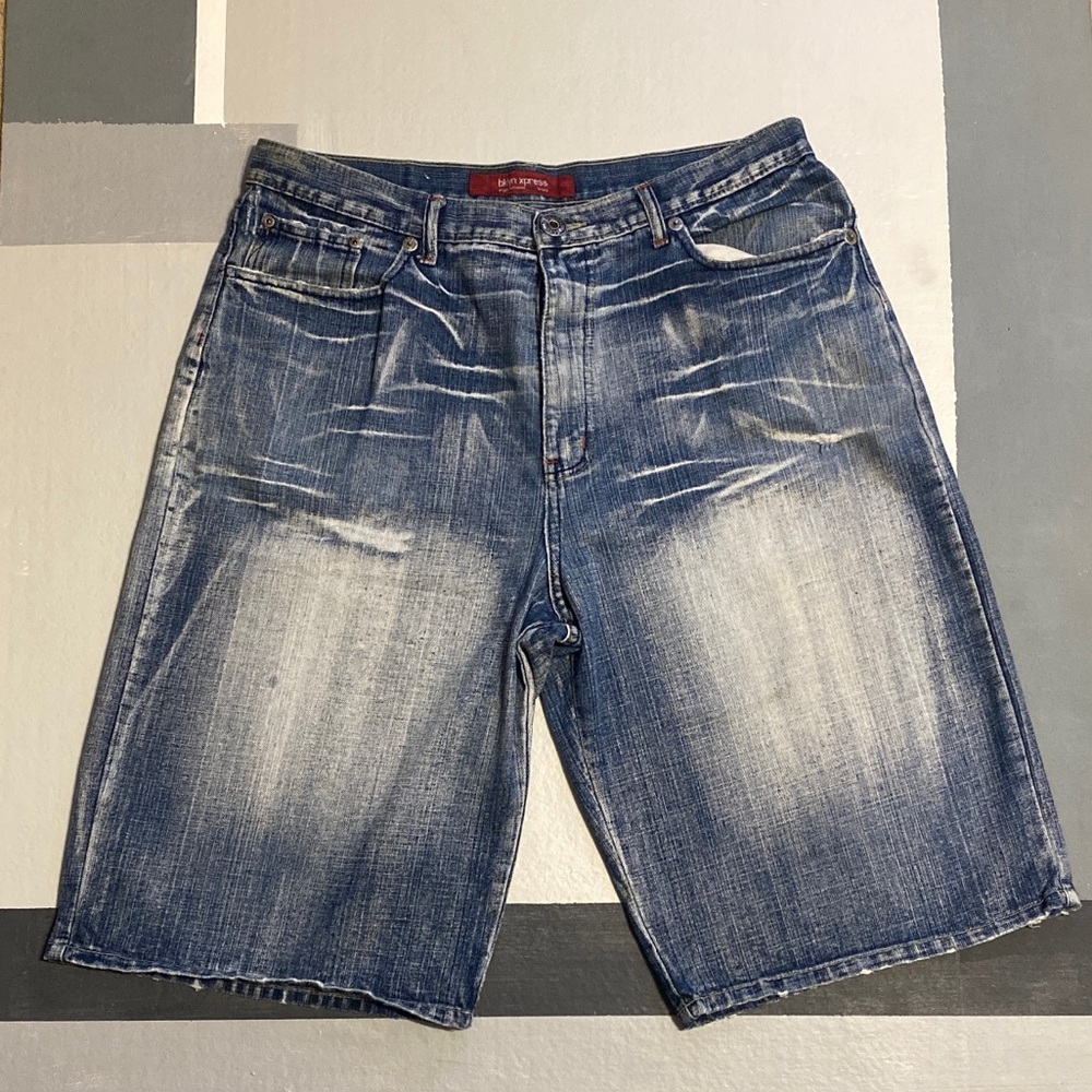 Brooklyn Xpress Collection Men’s Medium Wash Denim Shorts